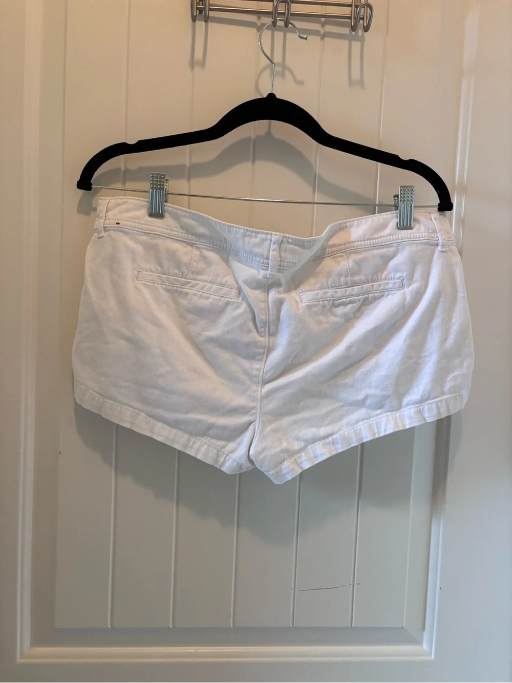 Abercrombie & Fitch White Denim Jean Shorts